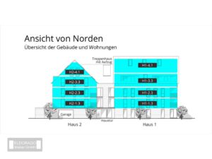 Übersicht Wohnungen Ansicht Nord