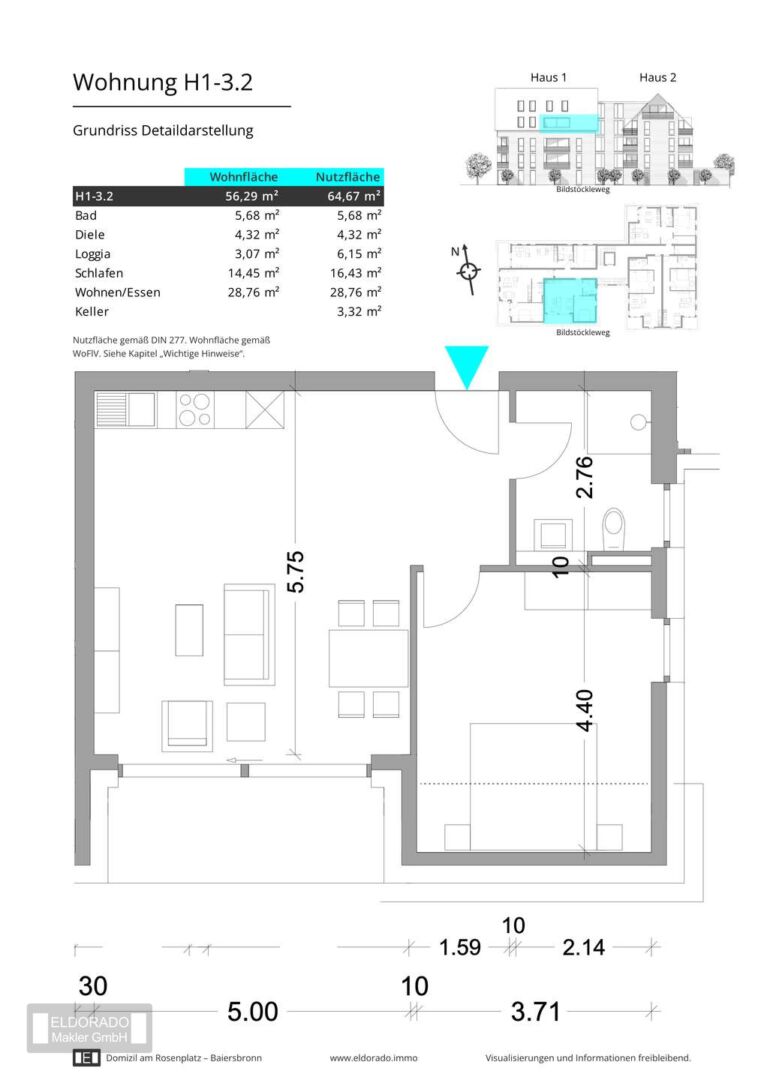 Grundriss H1-3.2