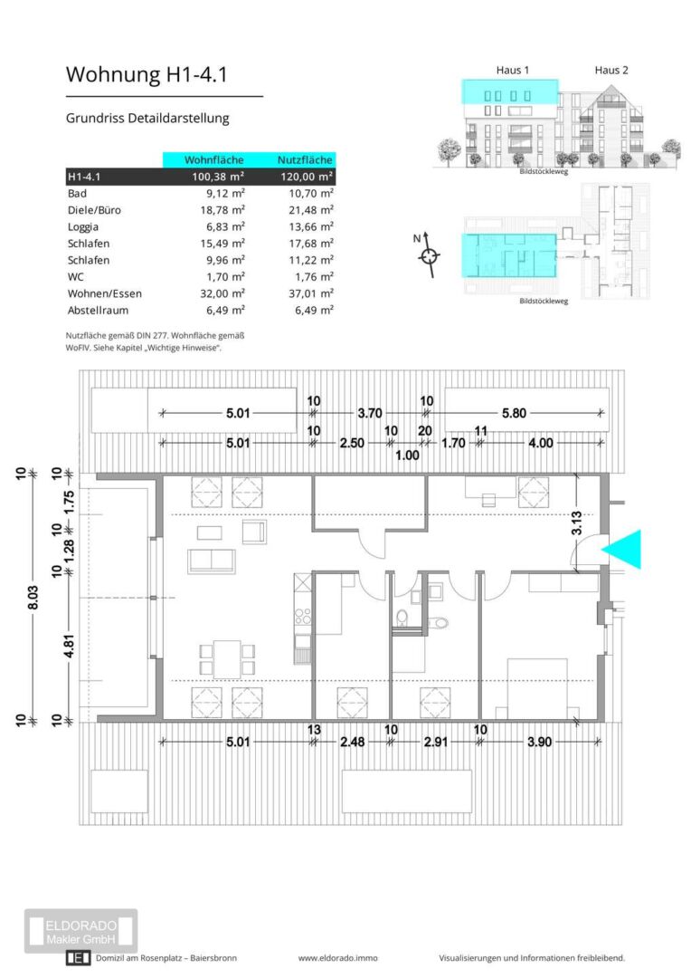 Grundriss H1-4.1