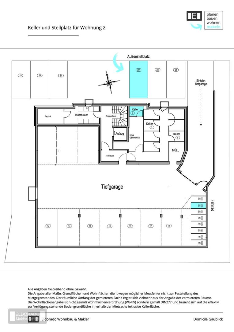 Keller Stellplatz Whg 2