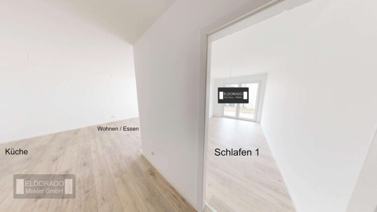 EG Blick Schlafen Wohnen Essen