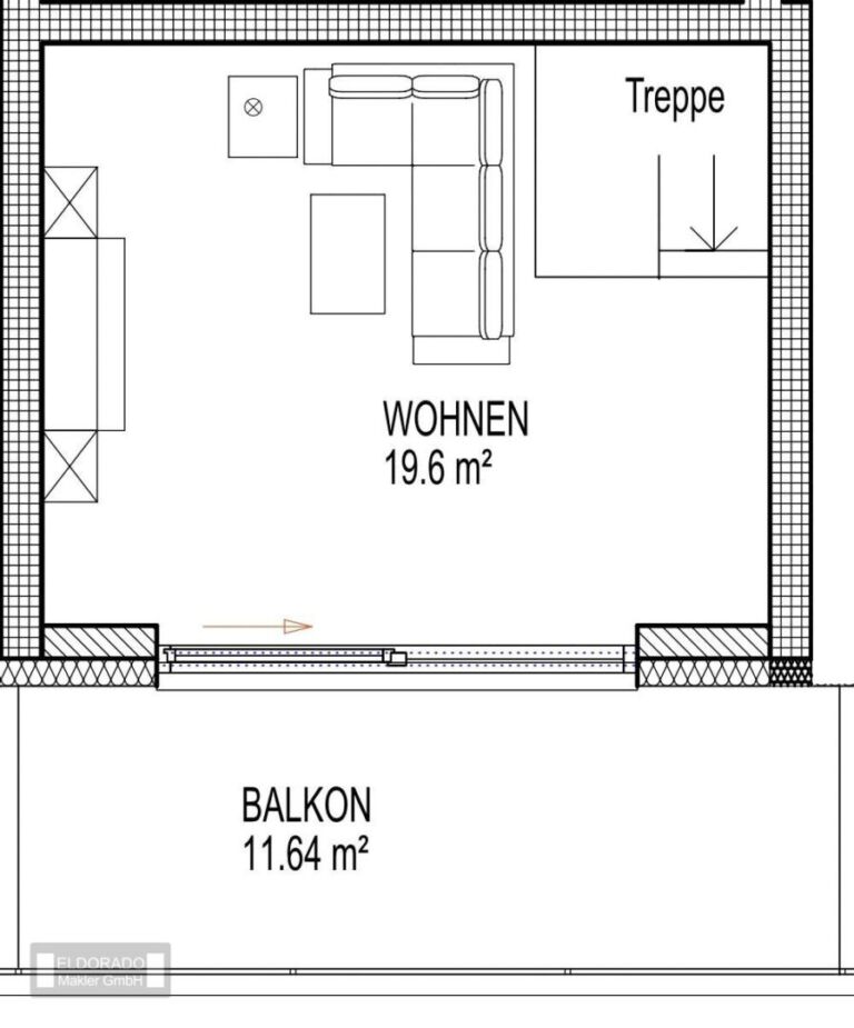 2-Maisonette-Grundriss Etage 3