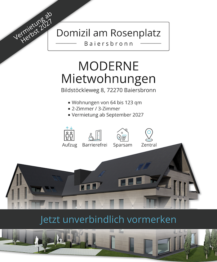 Mietinteresse Domizil Rosenplatz Baiersbronn