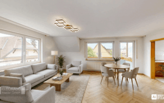 Wohnzimmer - KI bearbeitet